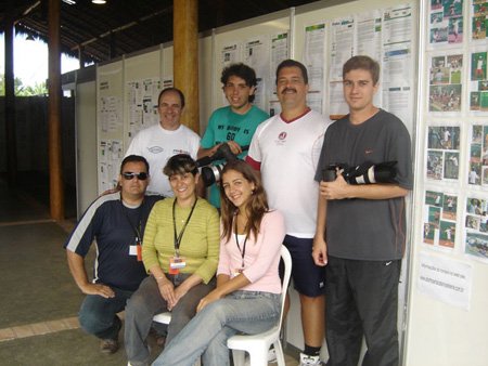 Equipe de Imprensa no Aberto de Tênis de Santa Catarina