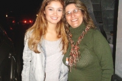 Ana com a atriz da Globo, Sophie Charlotte