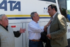 Os jornalistas Wianey Carlet, Lauro Quadros e De Zotti