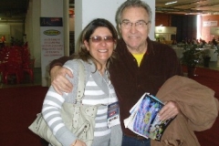 Ana com o jornalista Ruy Carlos Ostermann