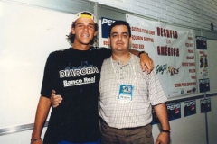 Guga e De Zotti, no Desafio da América, em Porto Alegre