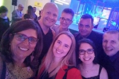 Com colegas da Imprensa, no Prêmio Primus Interpares Assintecal 2017