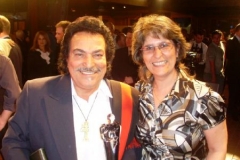 No Troféu Guri RBS, com o cantor e compositor são-luizense Pedro Ortaça