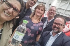Na inauguração do CD da Fruki, em Pelotas