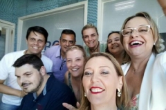 De Zotti e colegas do Programa Alta Tensão, na Rádio ABC 900