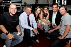 Com colegas da Imprensa