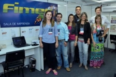 Equipe da Imprensa na Fimec 2013