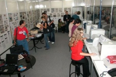 Coordenando a Sala de Imprensa na Fimec