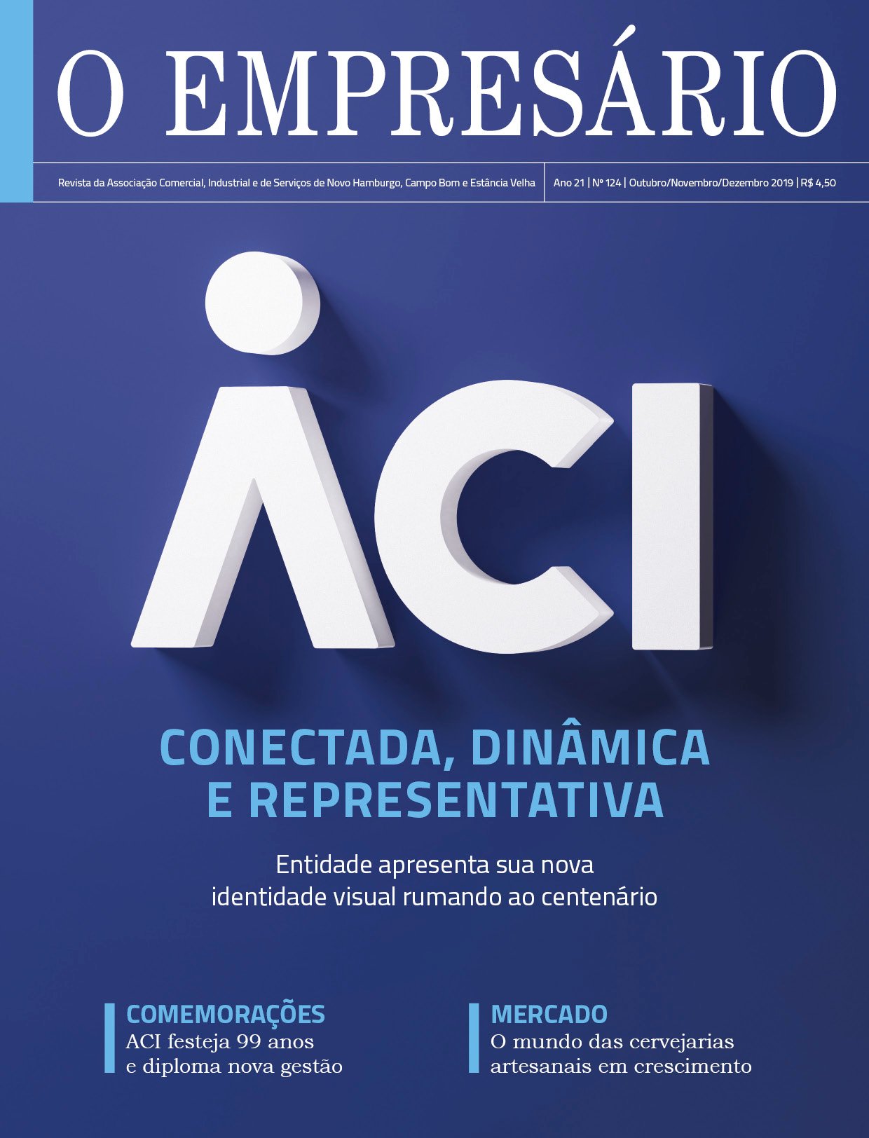 Edição de final de ano da Revista O Empresário, da ACI, está circulando